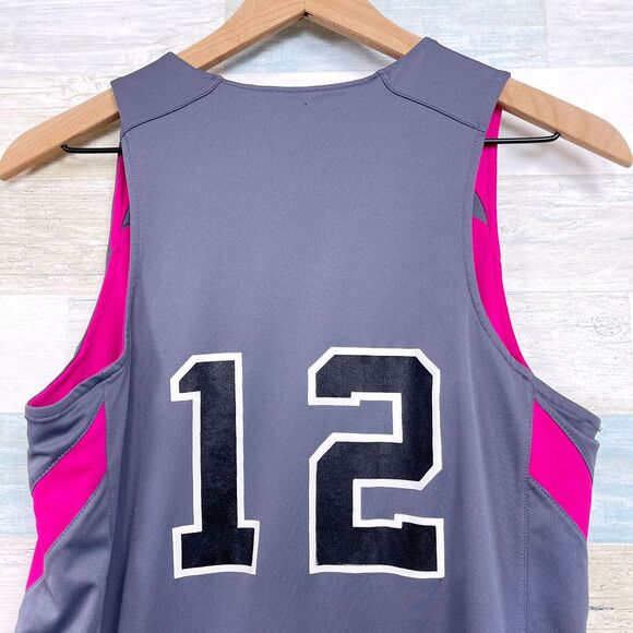 Georgia Bulldogs Under Armour Reversible Tank Top Gray Pink SEC Womens Small - Picture 5 of 11